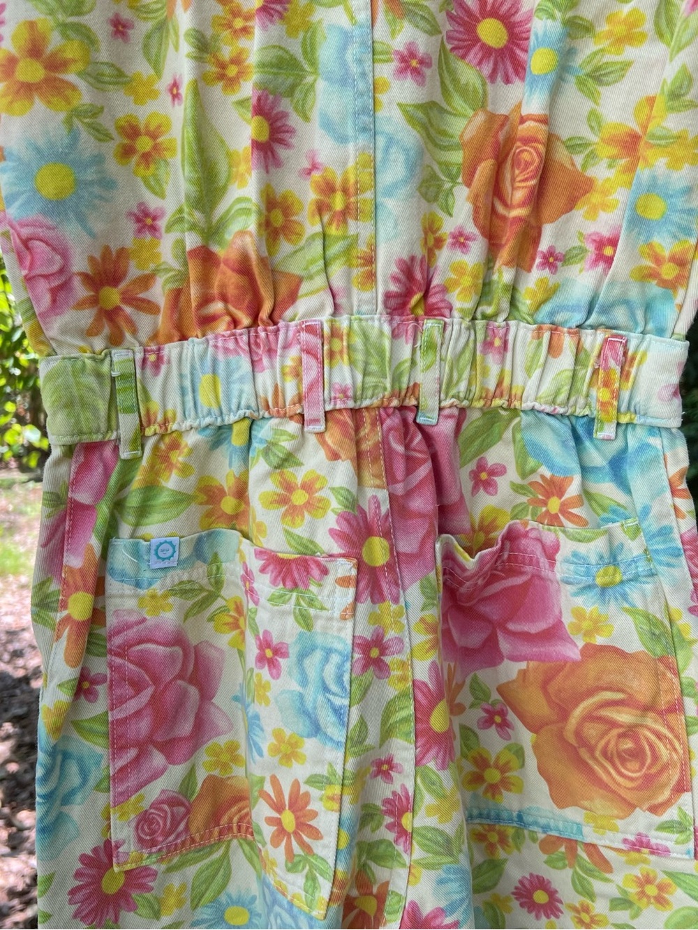 Big Bud Press Vintage Wallpaper Short Sleeve Jumpsuit Size S - Picture 7 of 8